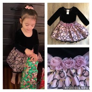 Like new! Iris and Ivy toddler holiday winter velvet tutu dress 2T